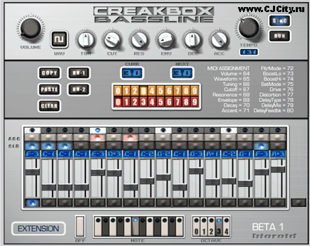  18.  TB-303: Creakbox bassline