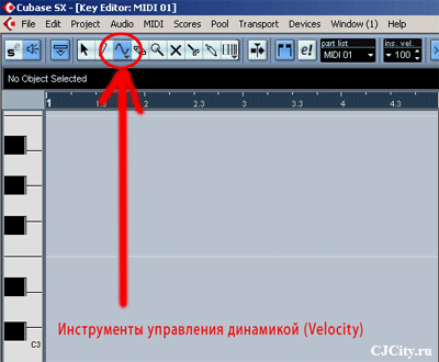  (Velocity)  Steinberg Cubase SX