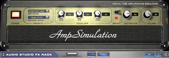  AMP SIMULATION  Magix Audio Studio 2003 deluxe