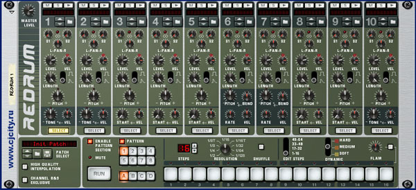 ������ ������� ������������ Redrum � Propellerhead Reason 3
