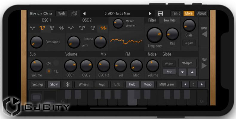  iPhone   Synth One  AudioKit