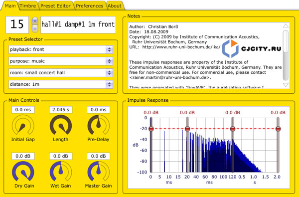 Скачать Institute of Communication Acoustics HybridReverb2