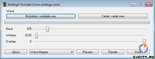Скачать AnalogX Vocoder 1.02