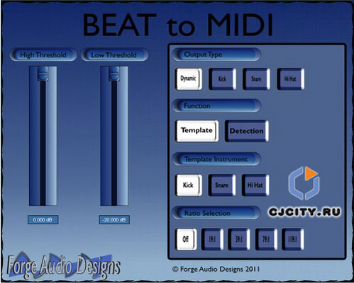 Скачать Forge Audio Designs BEAT to MIDI