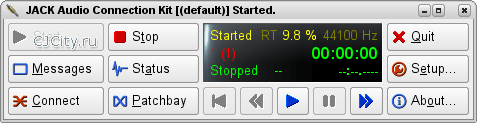 ������� QJackCtl 0.3.2