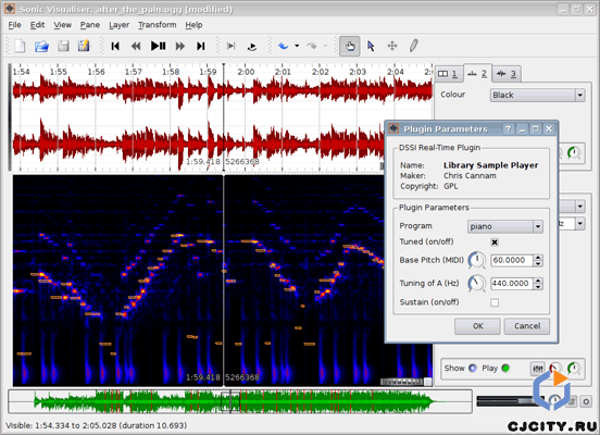 ������� Sonic visualiser ��� Linux