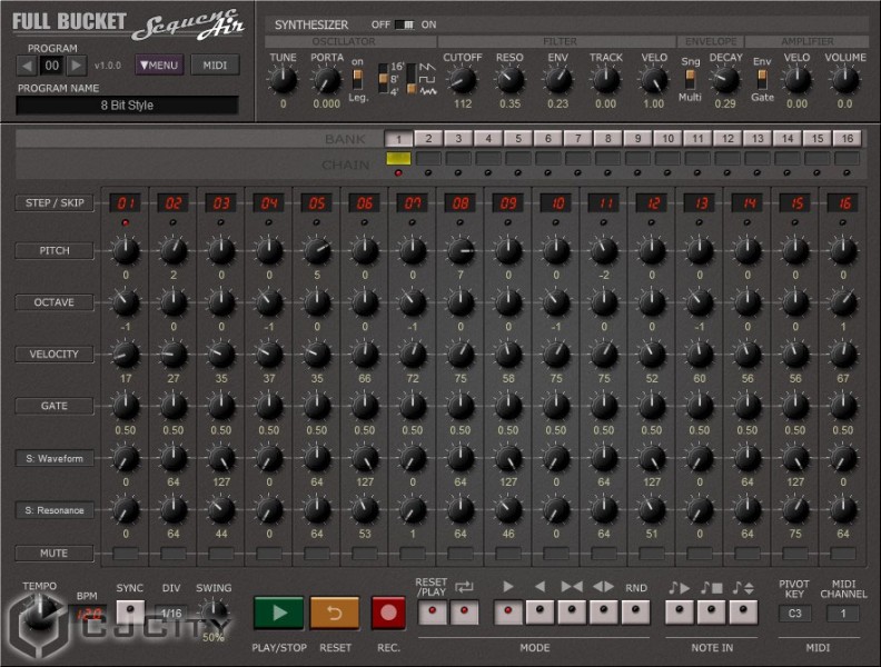 Full Bucket Music SequencAir