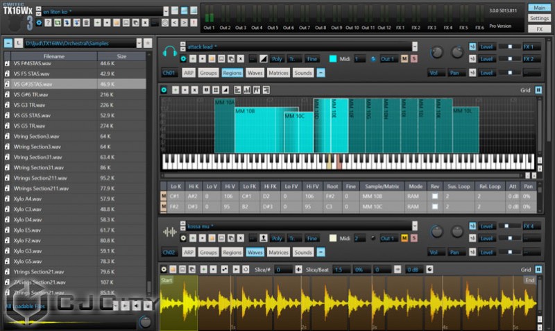 TX16Wx Software Sampler ��� MAC
