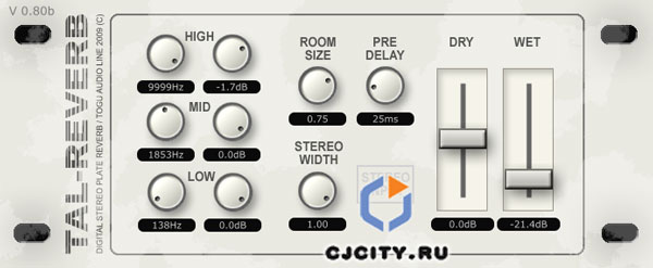 Скачать TAL-Reverb II